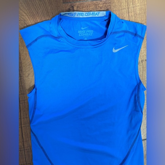 Nike pro combat compression men’s tank top sleeveless drifit Sz medium - Picture 2 of 8